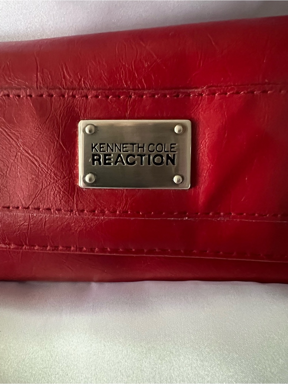 Kenneth Cole Reaction Red Women's Wallet with Metal Logo Plate